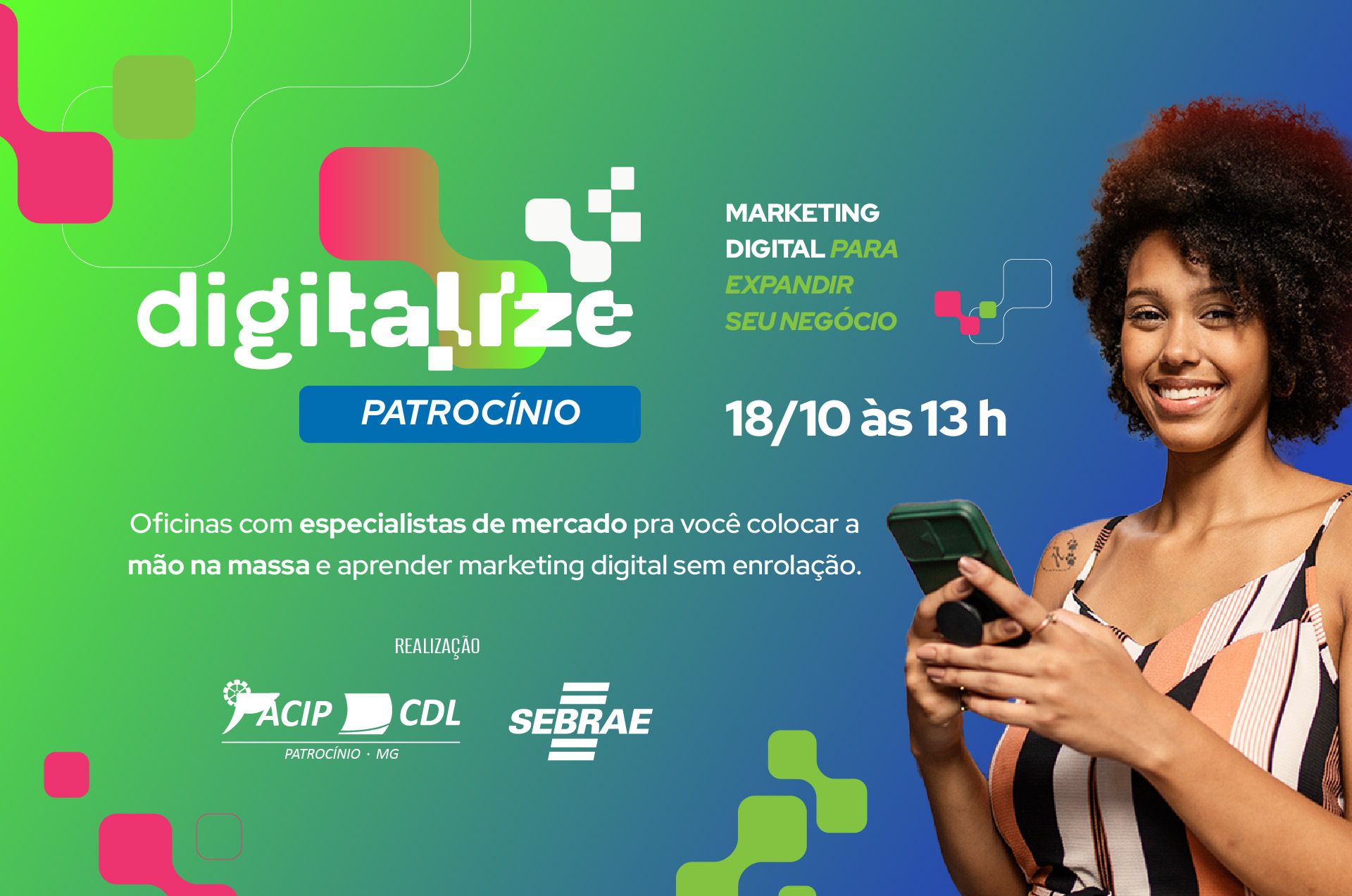 DIGITALIZE: Inteligência artificial, criação de conteúdo e muito mais para sua empresa decolar!